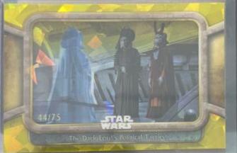 The Dark Lord's Political Tactics [Gold] #22 Star Wars 2024 Topps Chrome Sapphire