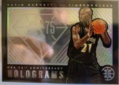 Kevin Garnett #24 Basketball Cards 2021 Panini Illusions NBA 75th Anniversary Holograms Prices