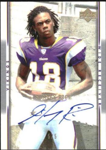 Sidney Rice [Target Exclusive Rookies Autograph] #293 Prices | 2007 ...