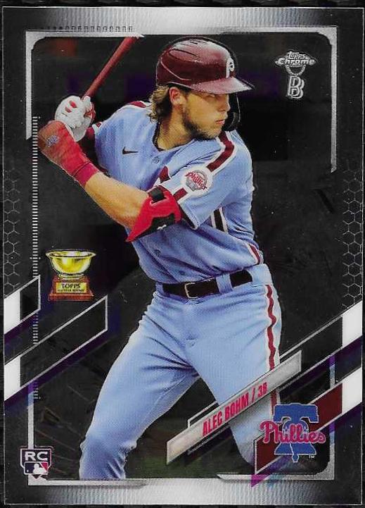 Alec Bohm #119 Baseball Cards 2021 Topps Chrome Ben Baller