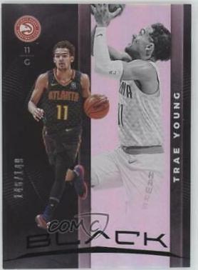 Trae Young #1 Basketball Cards 2019 Panini Black