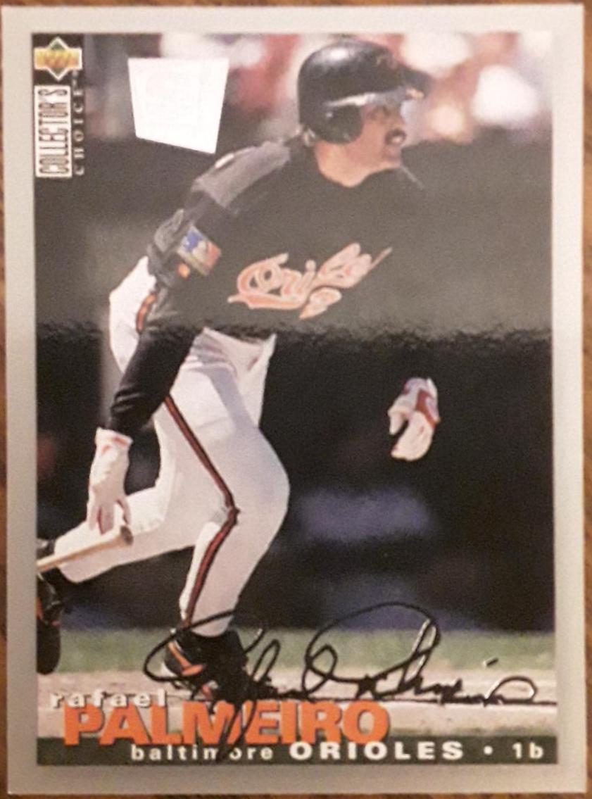 Rafael Palmeiro [Silver Signature] #153 Baseball Cards 1995 Upper Deck Special Edition