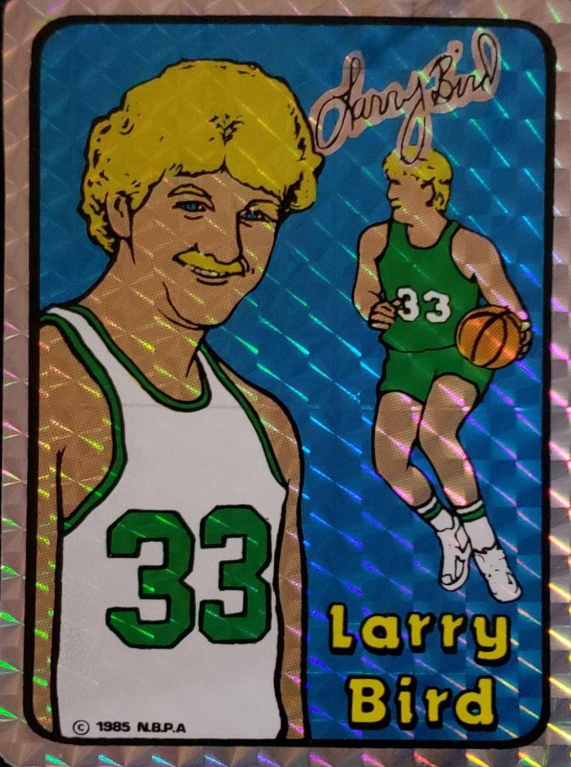 1985 Larry Bird Prism Jewel Vending Machine Basketball factory Trading Card