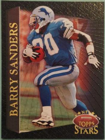 Barry Sanders [Foil] #20 Football Cards 1997 Topps Stars