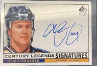 Chris Pronger #CL-CP Hockey Cards 2020 SP Signature Edition Legends Century