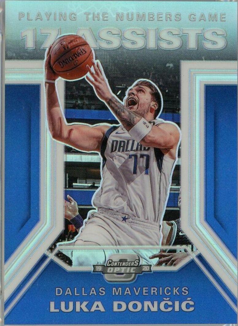 Luka Doncic #24 Basketball Cards 2019 Panini Contenders Optic Playing the Numbers Game