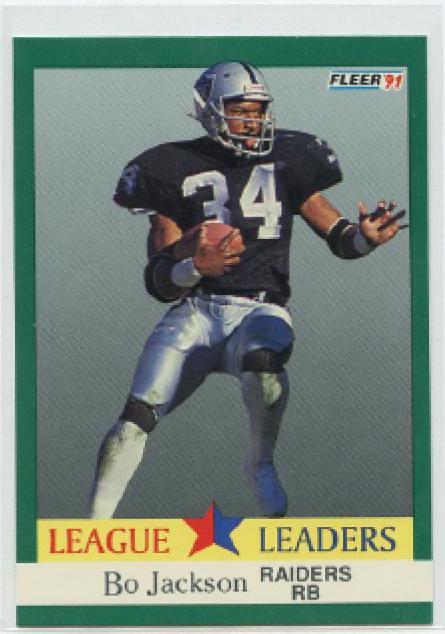 Bo Jackson 416 Prices 1991 Fleer Football Cards