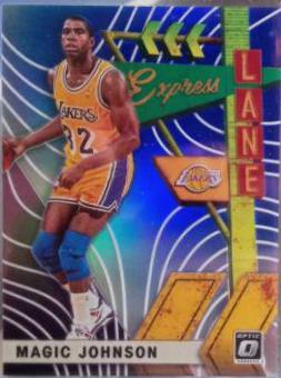 Magic Johnson [Blue] #20 Basketball Cards 2019 Panini Donruss Optic Express Lane