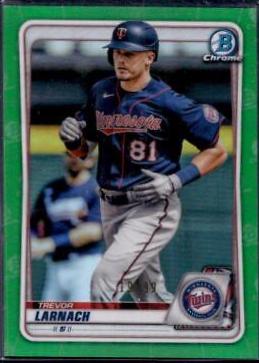 Trevor Larnach [Green Refractor] #BD-102 Baseball Cards 2020 Bowman Draft Chrome