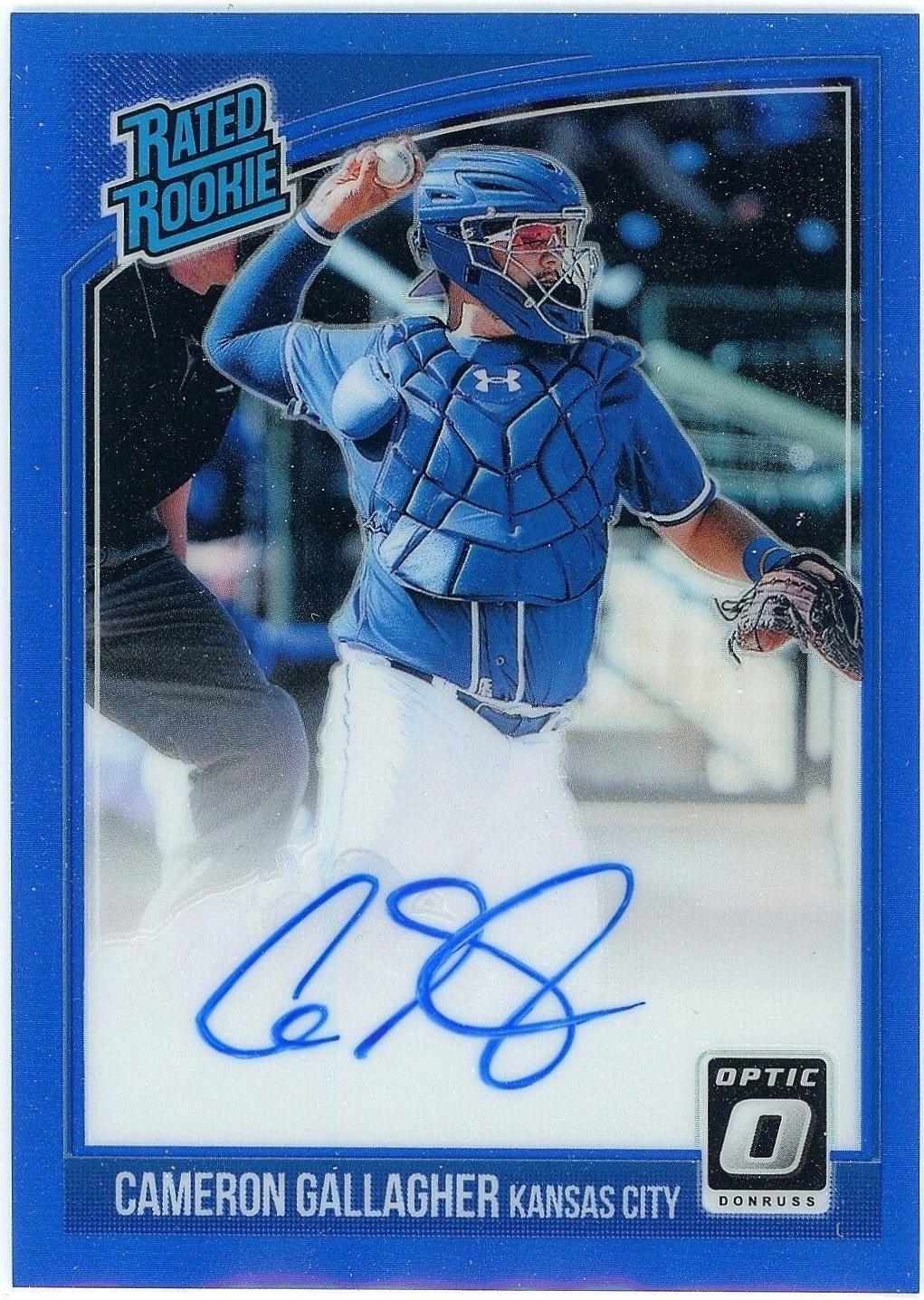 Cameron Gallagher [Blue] #RRS-CG Baseball Cards 2018 Panini Donruss Optic Rated Rookie Signatures