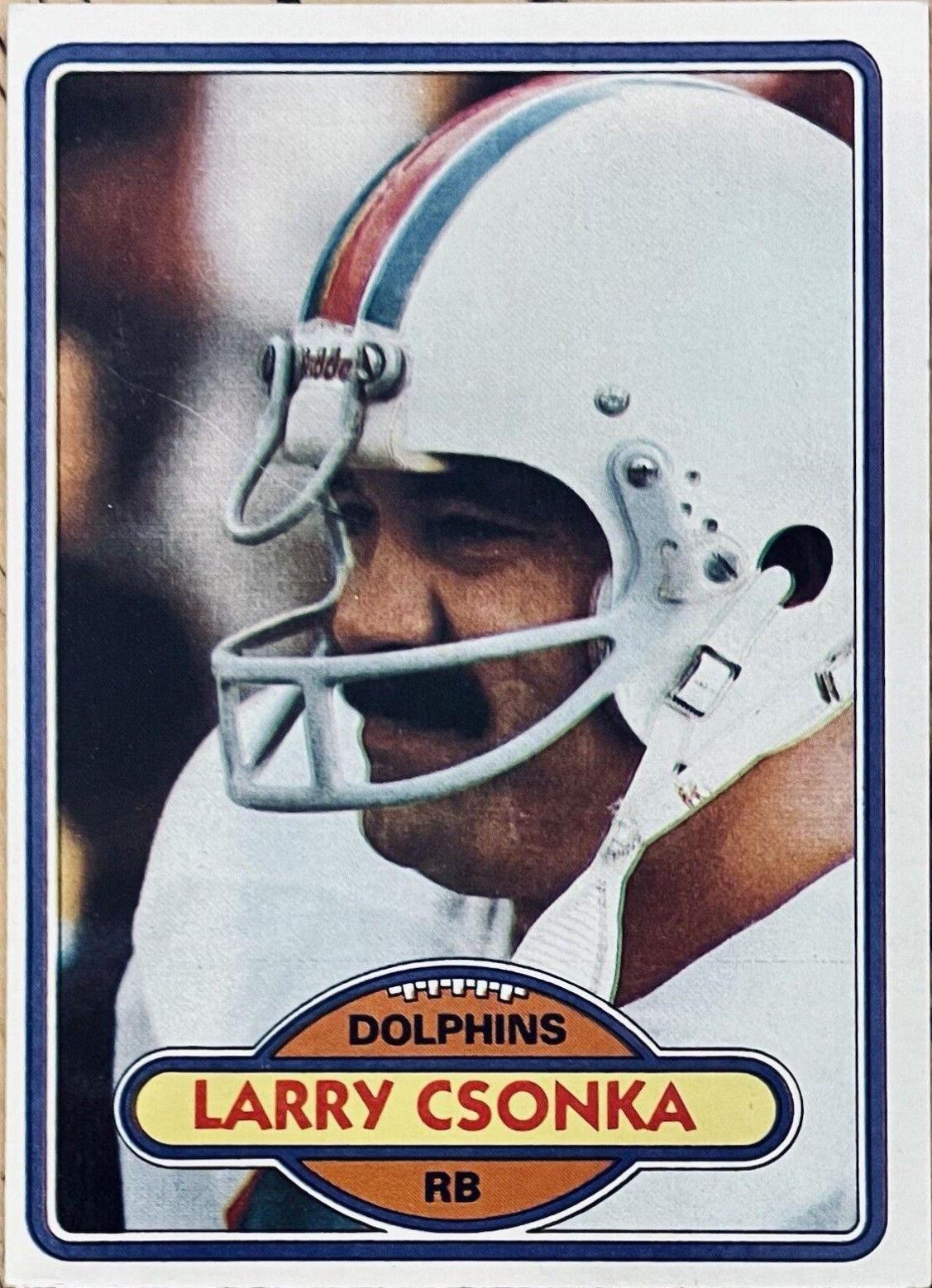 Larry Csonka #485 Football Cards 1980 Topps