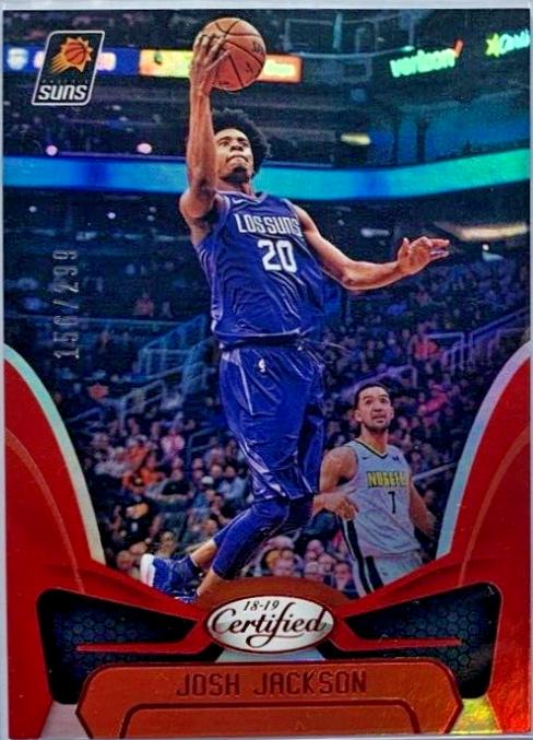 Josh Jackson [Mirror Red] #123 Basketball Cards 2018 Panini Certified