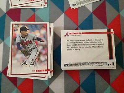 Max Fried #5 Baseball Cards 2018 Topps on Demand Rookie Year in Review