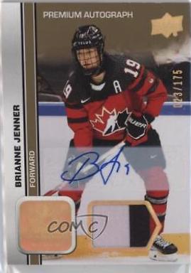 Brianne Jenner [Autograph Patch] #54 Hockey Cards 2023 Upper Deck Team Canada Juniors