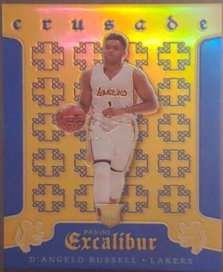 D'Angelo Russell [Blue] #29 Basketball Cards 2015 Panini Excalibur Crusade