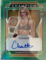 Charlotte Flair [Green Prizm] #CS-CFL Wrestling Cards 2022 Panini Prizm WWE Champion Signatures Prices