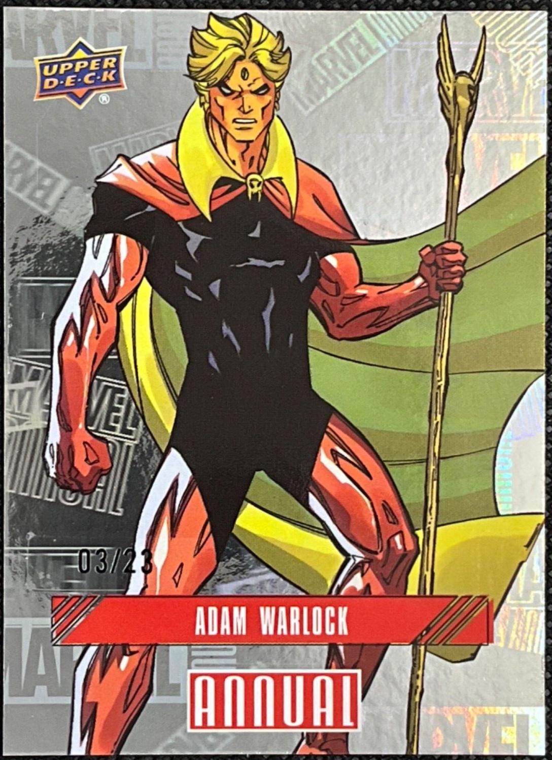 Adam Warlock [Hologram] #2 Marvel 2023 Upper Deck Annual