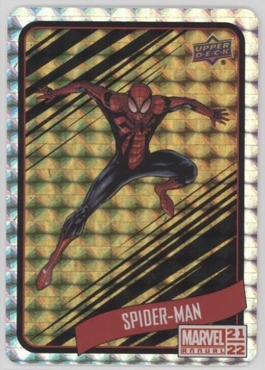 Spider-Man #B13 Marvel 2021 Upper Deck Annual Backscatters