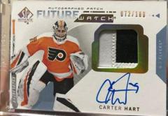 Carter Hart [Autograph Patch] #227 Hockey Cards 2018 SP Authentic Prices