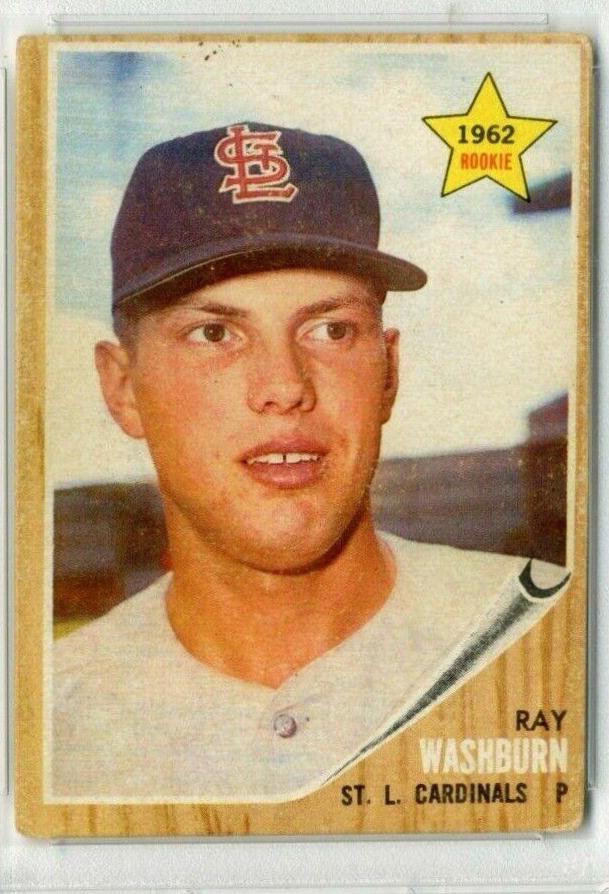 Ray Washburn #19 Baseball Cards 1962 Venezuela Topps