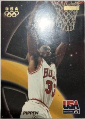 Scottie Pippen #5 Basketball Cards 1996 Skybox USA Basketball