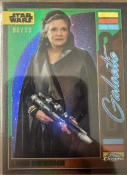 Leia Organa [Kashyyyk Green Refractor] #GG-19 Star Wars 2024 Topps Chrome Galactic Gear