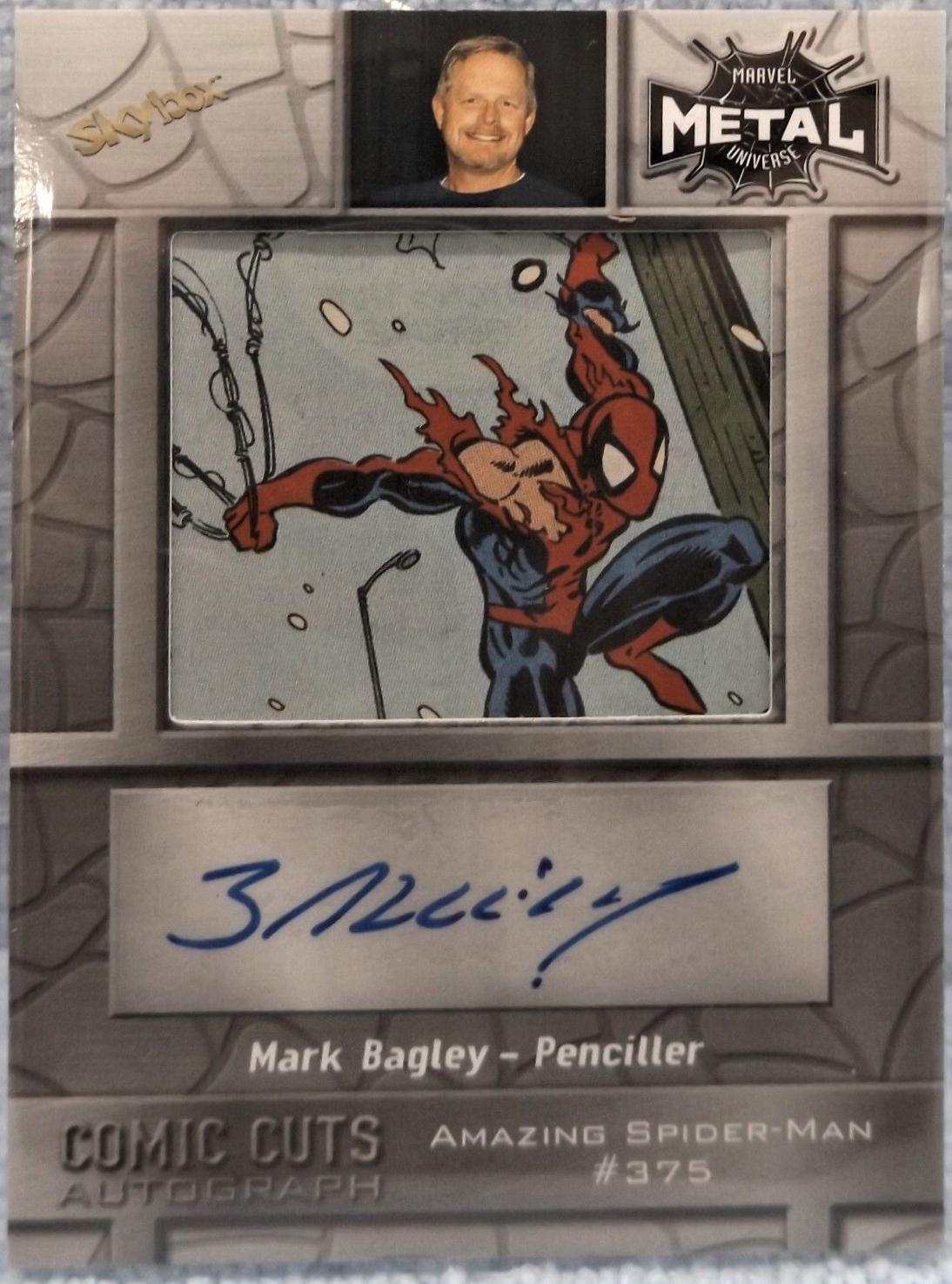 Spider-Man #CCA-MBSM375 Marvel 2022 Metal Universe Spider-Man Comic Cuts Autograph