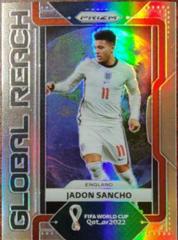 Jadon Sancho [Silver] #33 Soccer Cards 2022 Panini Prizm World Cup Global Reach Prices