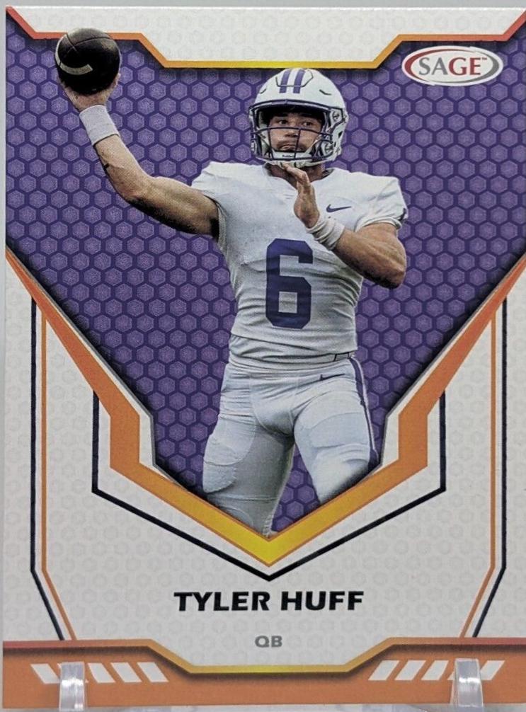 Tyler Huff [Purple] 74 Prices 2024 Sage Football Cards