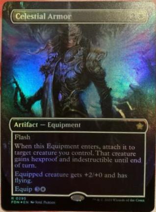 Celestial Armor [Foil] #295 Magic Foundations