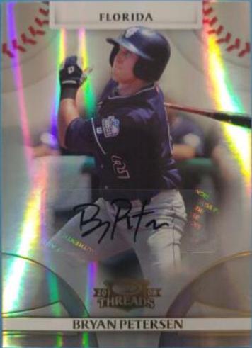 Bryan Petersen [Autograph Gold] #72 Baseball Cards 2008 Donruss Threads