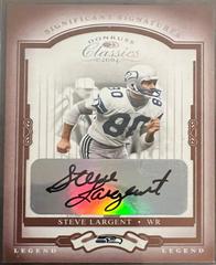 Steve Largent [Significant Signatures Platinum] #145 Football Cards 2004 Panini Donruss Classics Prices