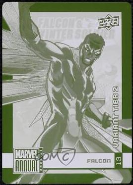 Falcon [Printing Plate] #13 Marvel 2020 Upper Deck Annual