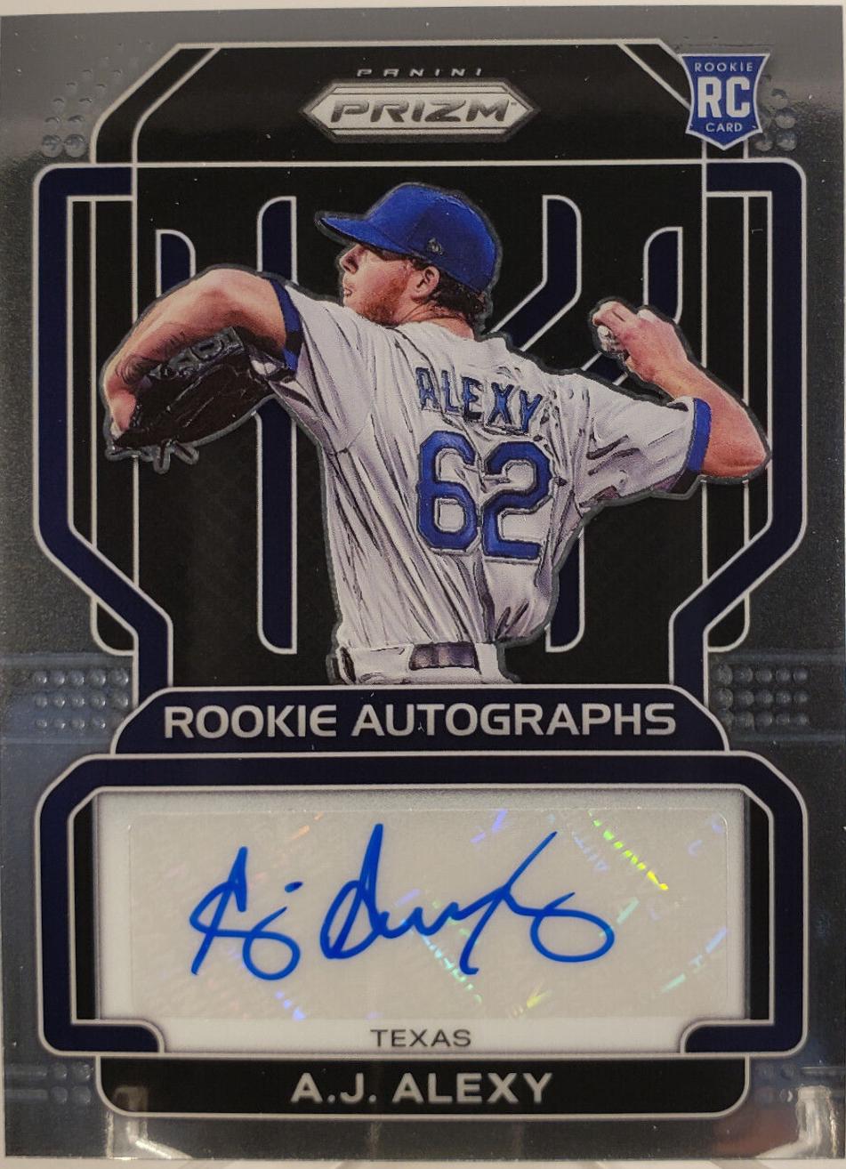 A. J. Alexy [Silver Stars] #RRS-AL Baseball Cards 2022 Panini Donruss Optic Rated Rookie Signatures