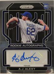 A. J. Alexy [Silver Stars] #RRS-AL Baseball Cards 2022 Panini Donruss Optic Rated Rookie Signatures Prices