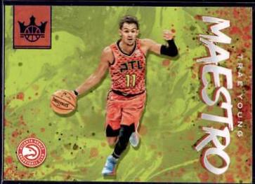 Trae Young [Sapphire] #12 Basketball Cards 2019 Panini Court Kings Maestros