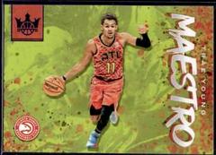 Trae Young [Sapphire] #12 Basketball Cards 2019 Panini Court Kings Maestros Prices