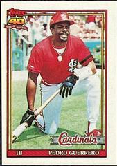 Pedro Guerrero #20 Baseball Cards 1991 Topps Micro Prices