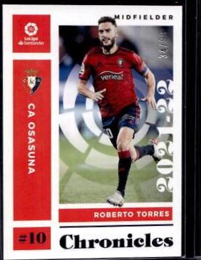 Roberto Torres [Blue] #5 Soccer Cards 2021 Panini Chronicles La Liga