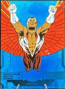 Falcon [Blue Precious Metal Gems] #124 2024 SkyBox Metal Universe Avengers