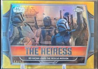 Bo-Katan Leads the Rescue Mission [Gold Refractor] #TH-3 Star Wars 2024 Topps Chrome The Heiress