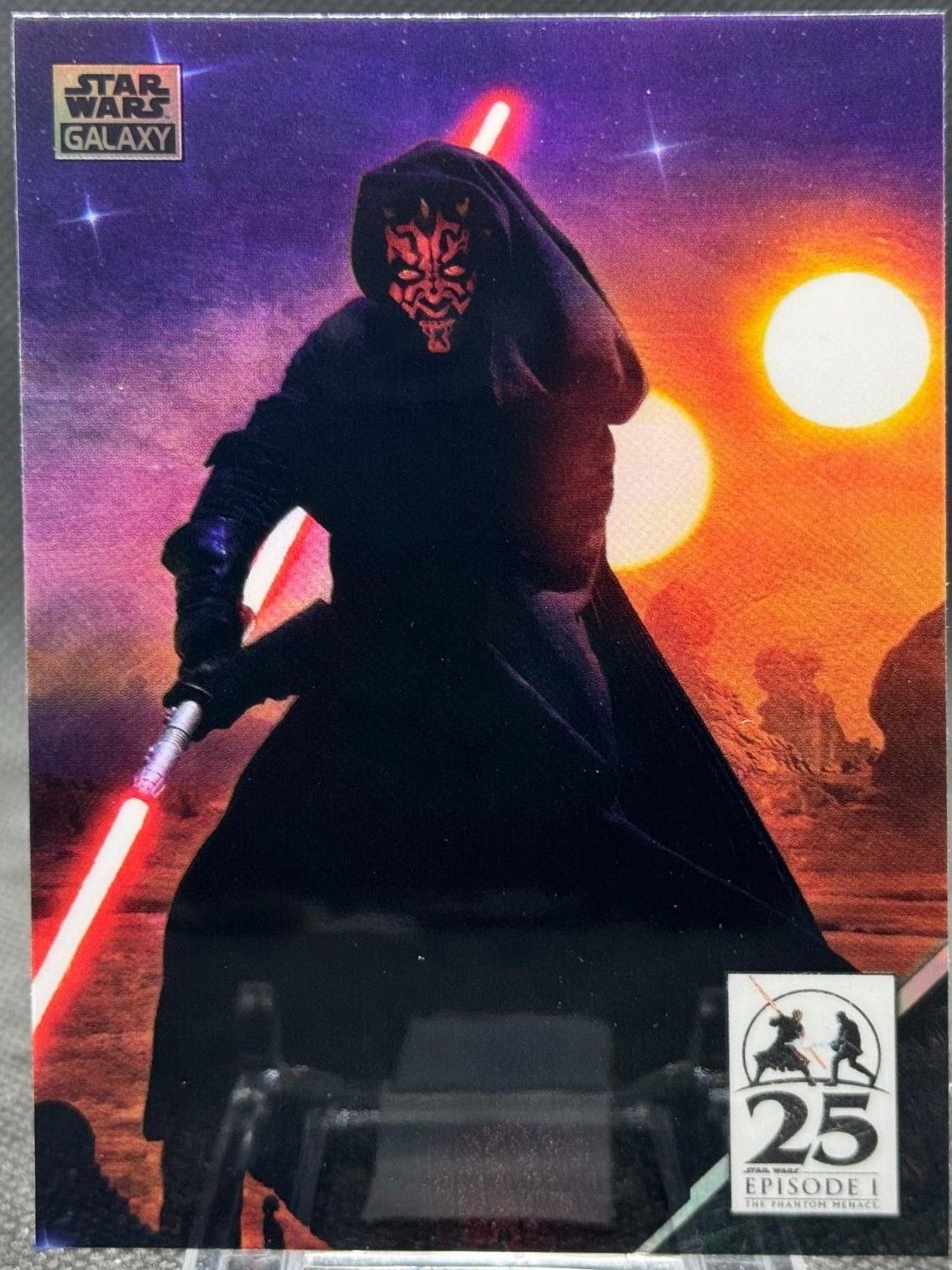 Sinister Shadow #AM-10 Star Wars 2024 Topps Chrome Galaxy Art of Darth Maul