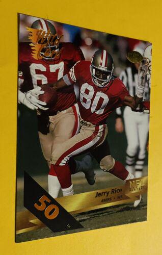 Jerry Rice [50 Stripe] #4 Football Cards 1993 Wild Card