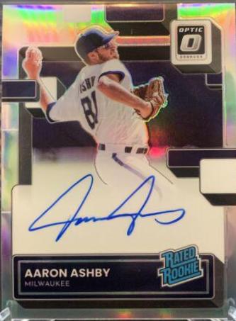 Aaron Ashby [Silver Stars] #RRS-AA Baseball Cards 2022 Panini Donruss Optic Rated Rookie Signatures