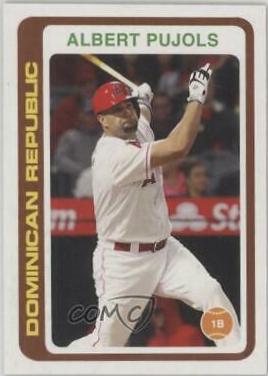 Albert Pujols #106 Baseball Cards 2018 Topps Throwback Thursday