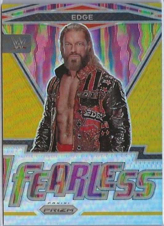 Edge [Gold Prizm] #7 Wrestling Cards 2022 Panini Prizm WWE Fearless