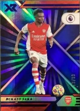 Bukayo Saka [Blue] #103 Soccer Cards 2021 Panini Chronicles Premier League