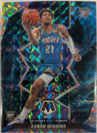 Aaron Wiggins [Genesis] #237 Basketball Cards 2021 Panini Mosaic