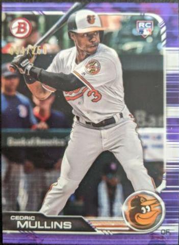 Cedric Mullins [Purple] #4 Baseball Cards 2019 Bowman