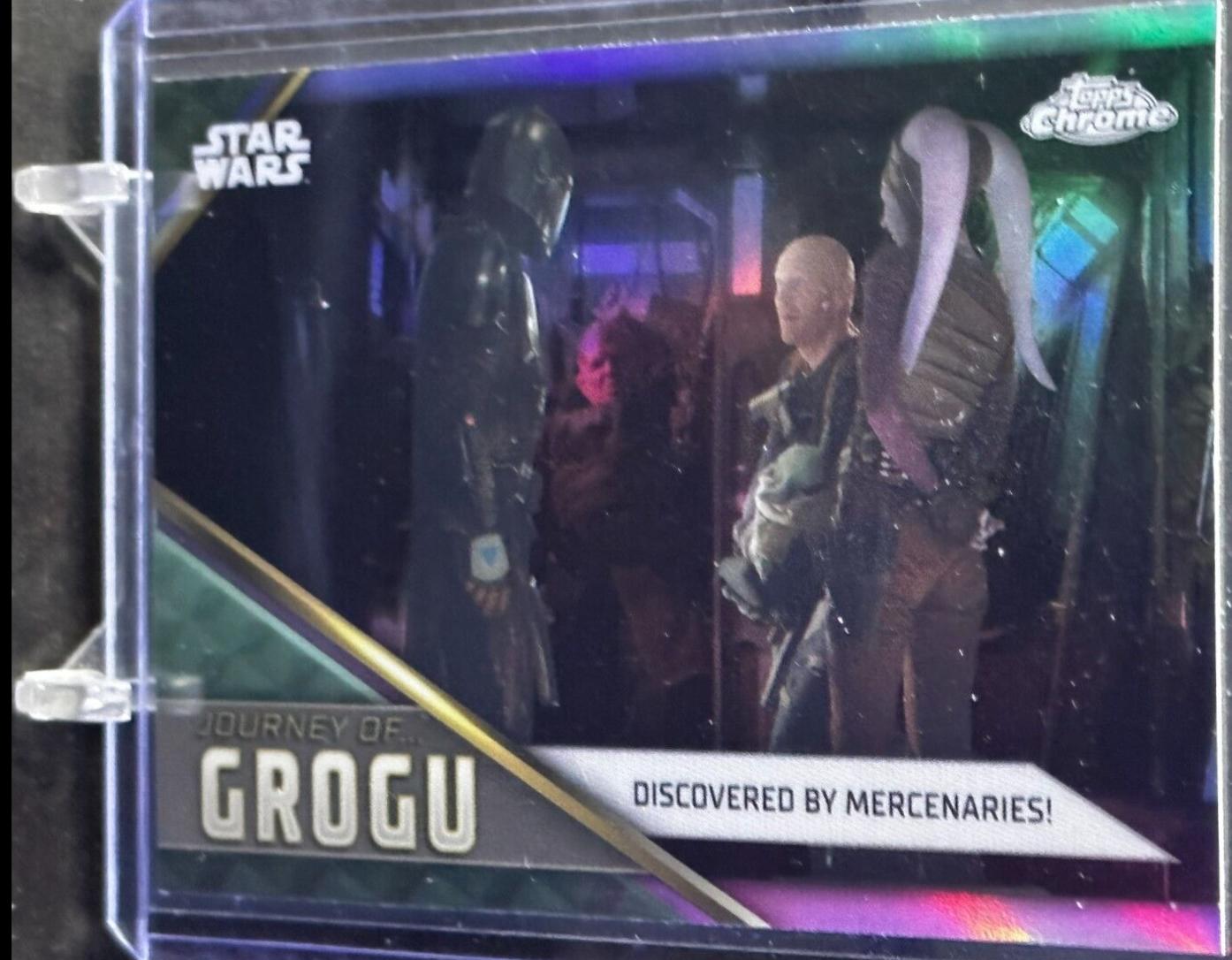 Discovered by Mercenaries! #JG-6 Star Wars 2023 Topps Chrome Journey of Grogu